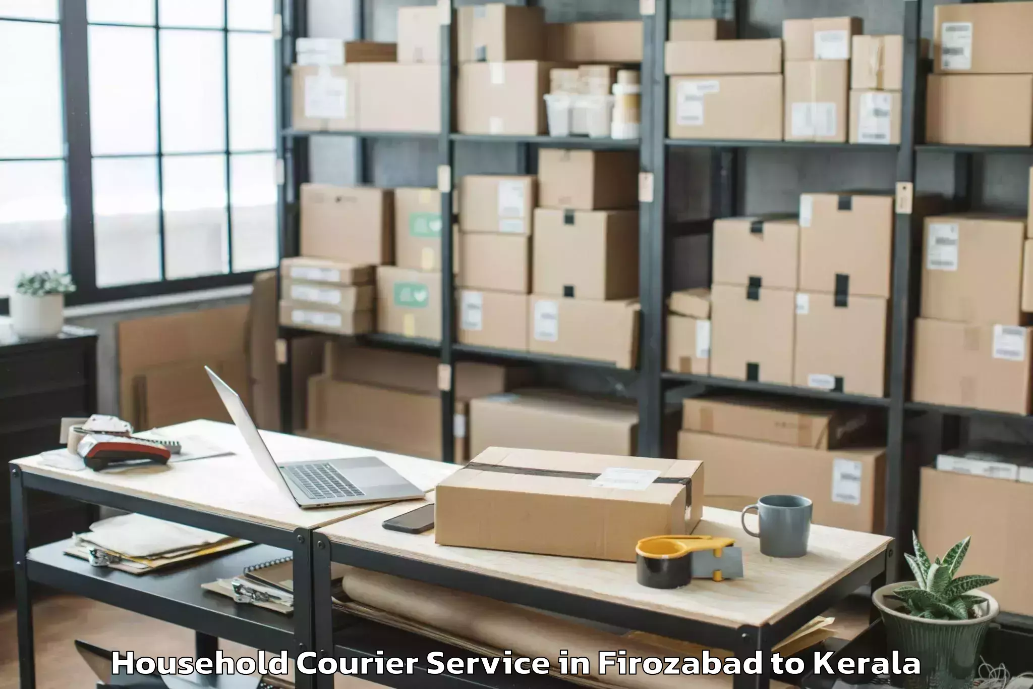 Easy Firozabad to Edavanna Household Courier Booking